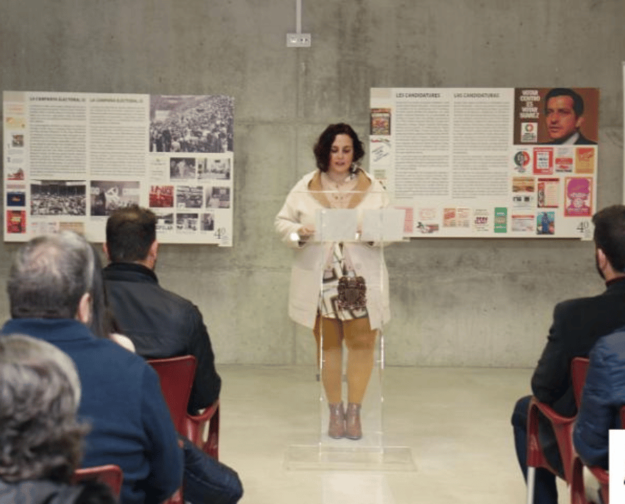 Estela Castelló inauguración aula universitaria Tibi